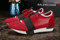 balenciaga coureurs zapatos cuir sport red